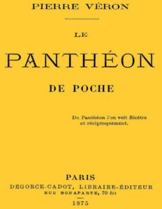 Le panthéon de poche, couverture du livre