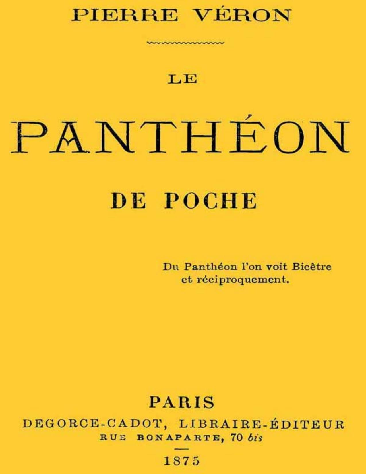 Le Pantheon De Poche
