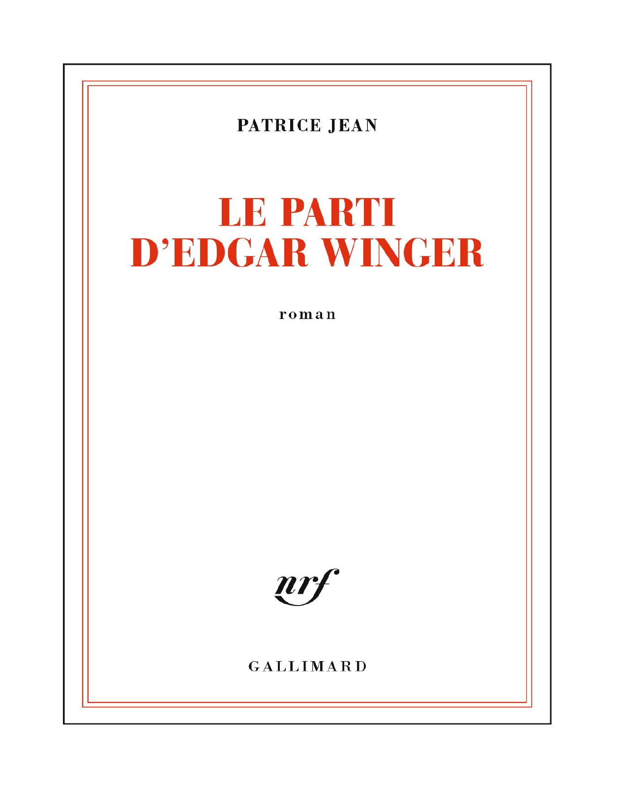 Le Parti DEdgar Winger