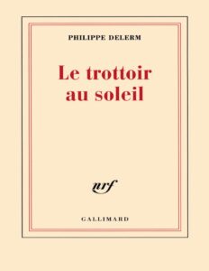 Le trottoir au soleil, couverture du livre