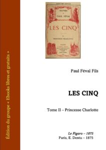Les Cinq – Tome II – Princesse Charlotte, couverture du livre
