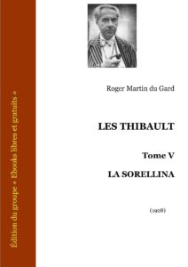 Les Thibault – Tome 5 – La Sorellina by Roger Martin du Gard, book cover