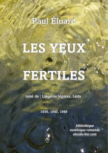 Les Yeux fertiles, couverture du livre