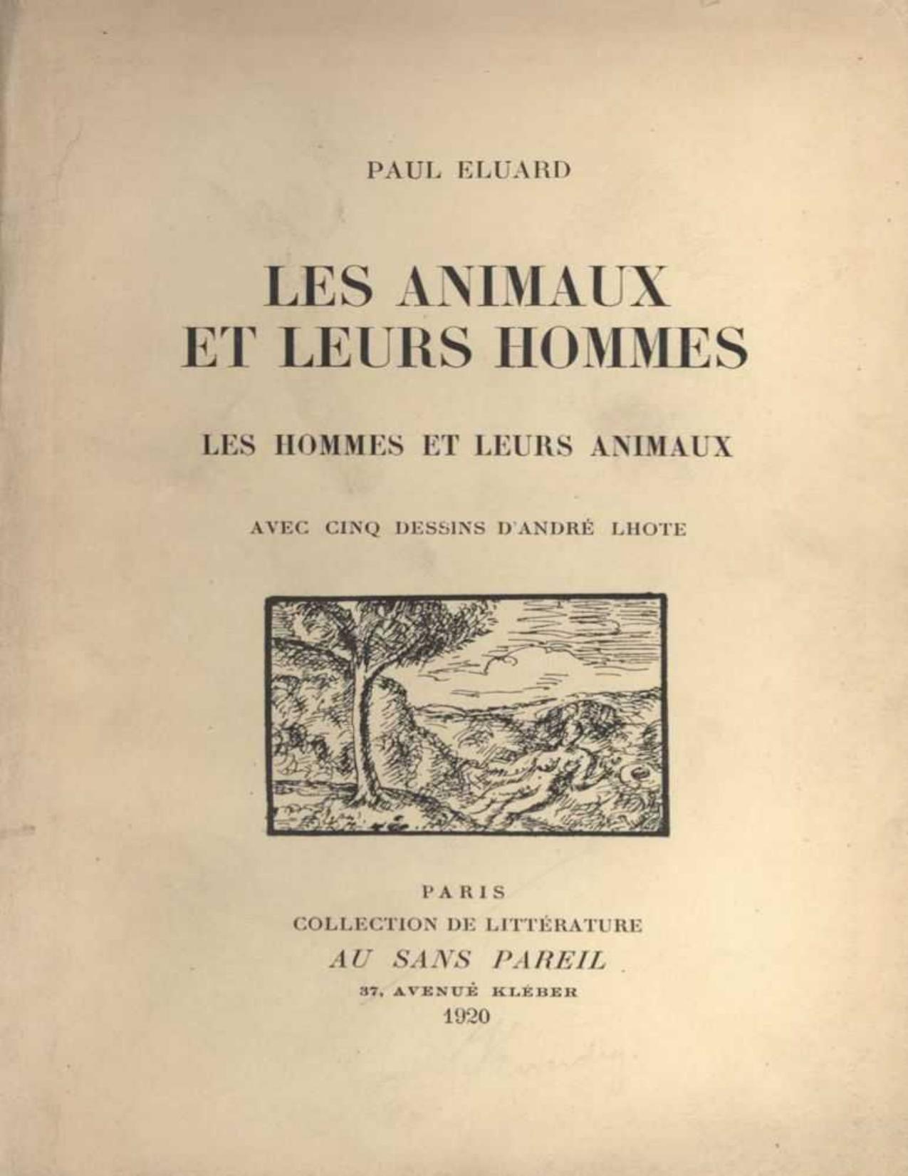 Les Animaux Et Leurs Hommes Les Hommes Et Leurs Animaux