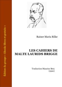 Les carnets de Malte Laurids Brigge, couverture du livre