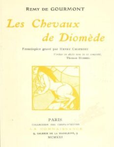 Les chevaux de Diomède: Roman, couverture du livre