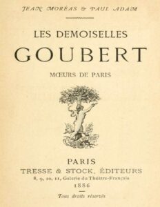 Les demoiselles Goubert: mœurs de Paris, couverture du livre