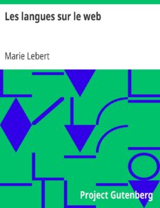 Les langues sur le web by Marie Lebert, book cover