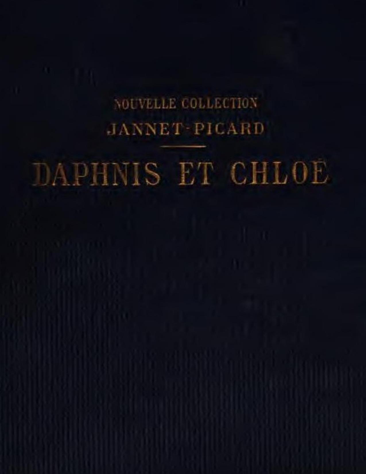 Les Pastorales De Longus Ou Daphnis Et Chloe