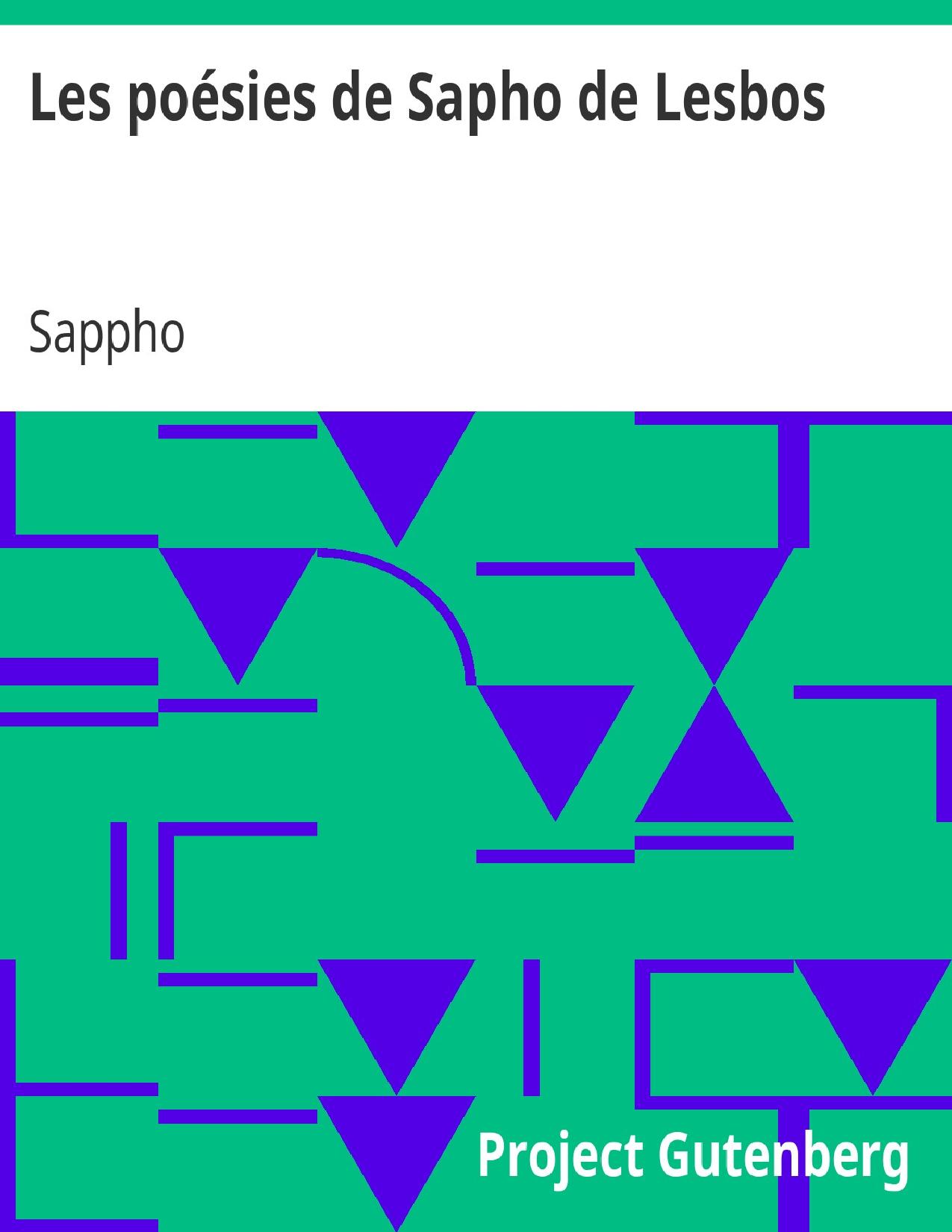 Les Poesies De Sapho De Lesbos