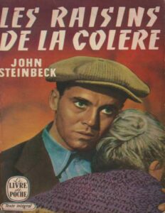 Les raisins de la colère by John Steinbeck, book cover