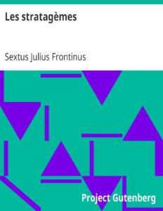 Les stratagèmes by Sextus Julius Frontinus, book cover