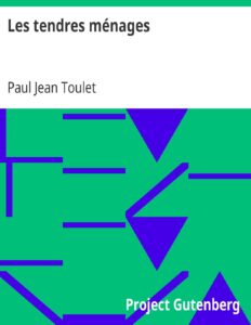 Les tendres ménages, couverture du livre