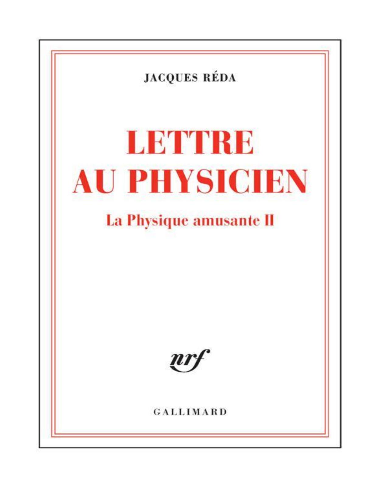Lettre Au Physicien