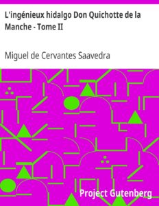 L’ingénieux hidalgo Don Quichotte de la Manche – Tome II by Miguel de Cervantes Saavedra, book cover