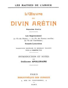 L’oeuvre du divin Arétin, première partie / Introduction et notes par Guillaume Apollinaire by Pietro Aretino, book cover
