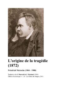 L’origine de la tragédie by Nietzsche, book cover