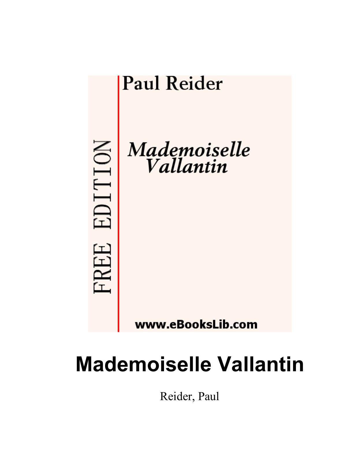 Mademoiselle Vallantin