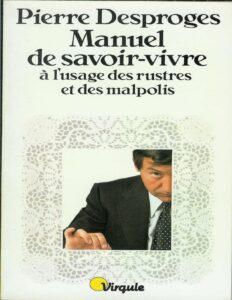 Manuel de savoir-vivre à l’usage des rustres et des malpolis, couverture du livre