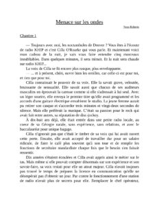 Menace sur les ondes, couverture du livre
