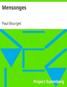 Mensonges, couverture du livre