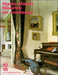 Meurtre en coulisses, couverture du livre