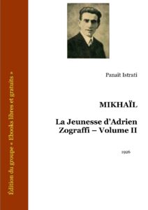 Mikhaïl – La Jeunesse d’Adrien Zograffi – Volume II, couverture du livre