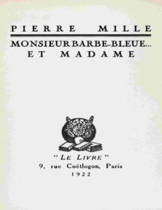 Monsieur Barbe-Bleue… et Madame, couverture du livre