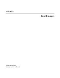Néméis, couverture du livre
