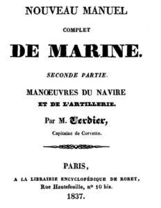 Nouveau manuel complet de marine, seconde partie: manoeuvres by Phocion-Aristide-Paulin Verdier, book cover