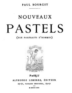 Nouveaux Pastels (Dix portraits d&rsquo;hommes), couverture du livre