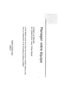 OceanofPDF.com Manager votre equipe French Edition by Joseph-Luc Blondel, book cover
