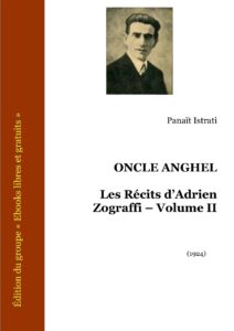 Oncle Anghel – Les Récits d’AdrienZograffi – Volume II, couverture du livre