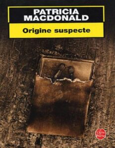 Origine suspecte, couverture du livre