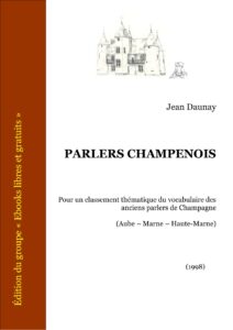 Parlers Champenois by Jean Daunay, book cover