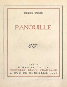 Panouille, couverture du livre
