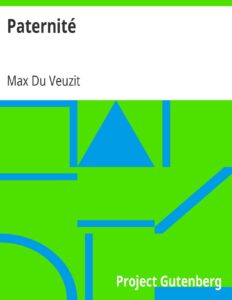 Paternité, couverture du livre