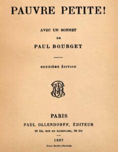 Pauvre petite!, couverture du livre