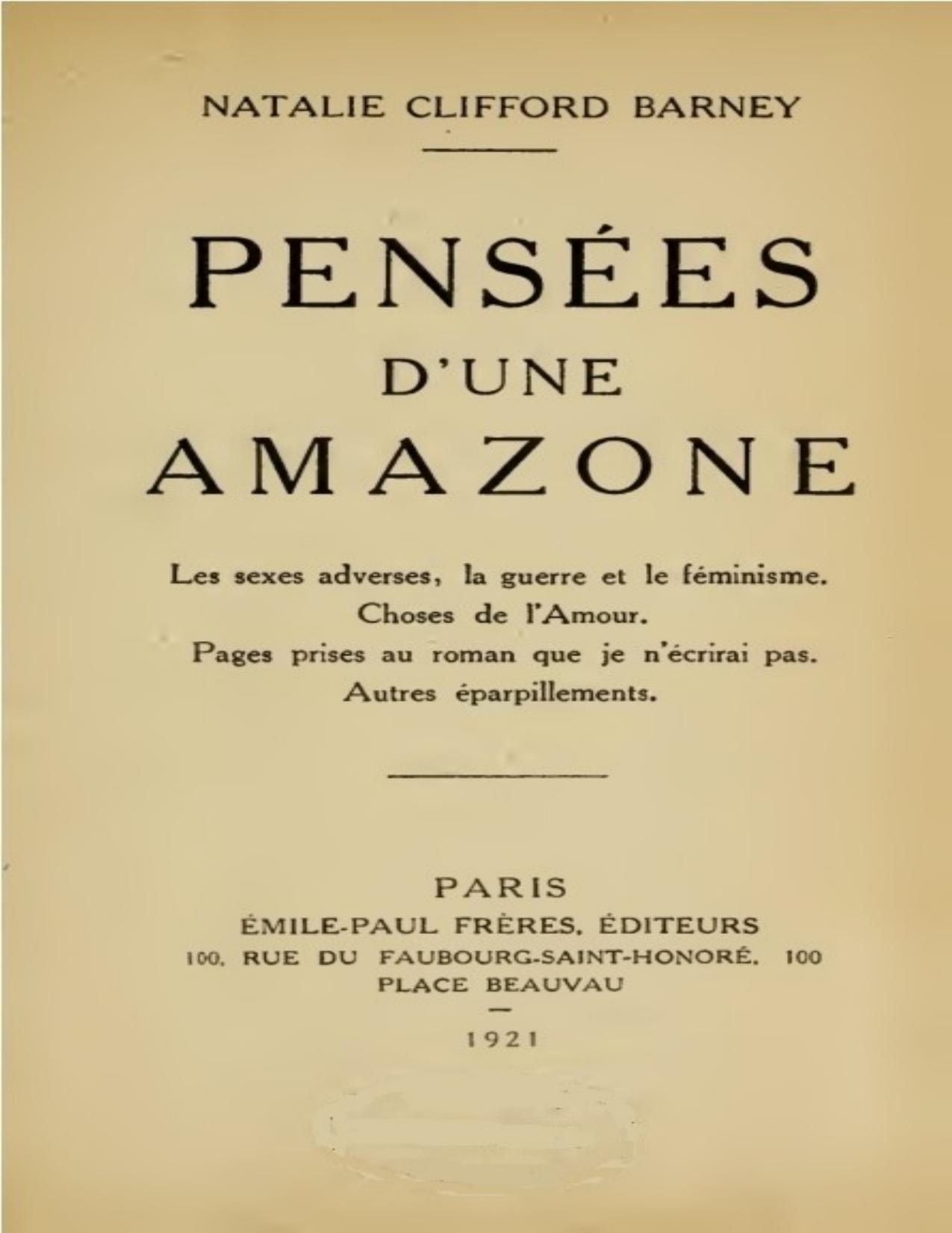 Pensees Dune Amazone