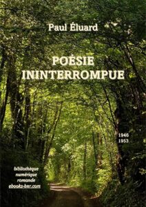Poésie ininterrompue, couverture du livre