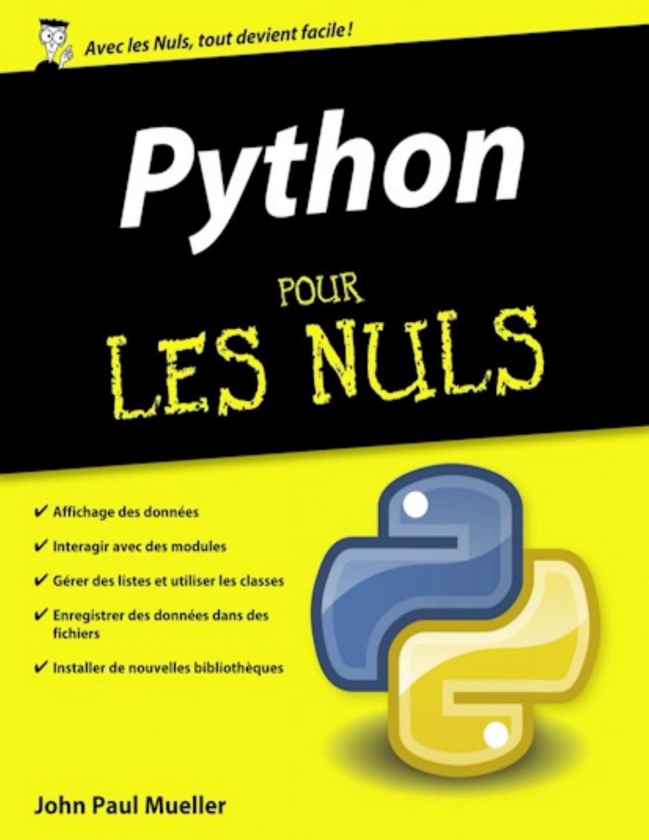 Python Pour Les Nuls
