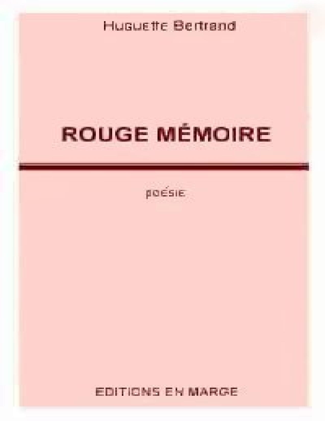 Rouge Memoire Poesie