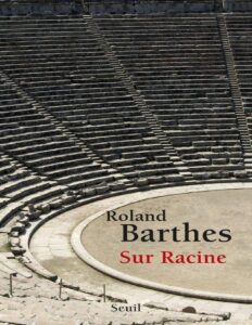 Sur Racine by Roland Barthes, book cover