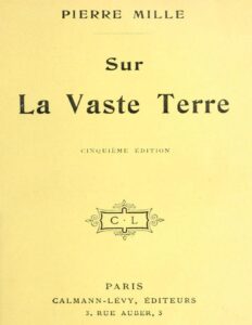 Sur la vaste Terre, couverture du livre