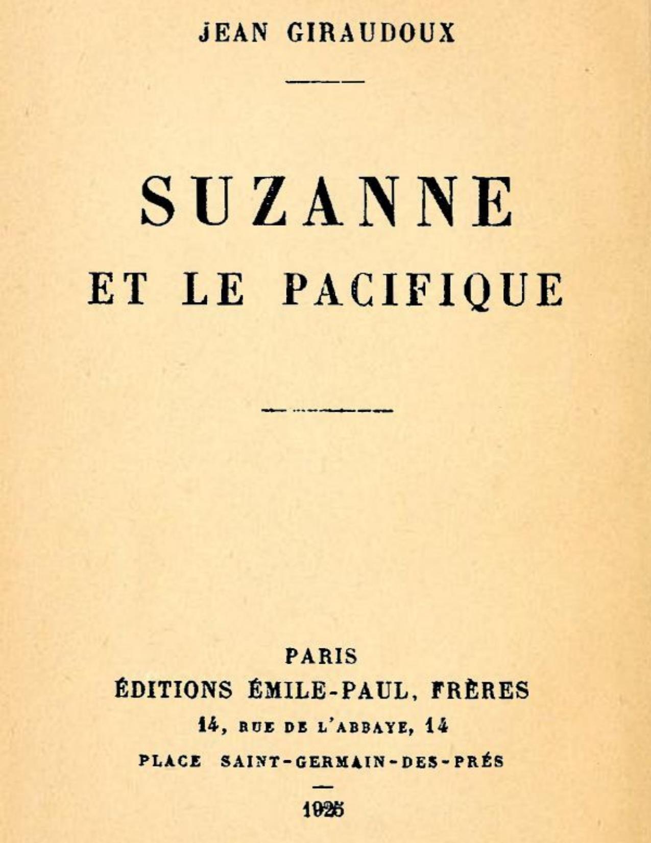 Suzanne Et Le Pacifique