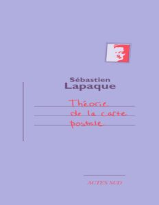 Théorie de la carte postale by Sébastien Lapaque, book cover