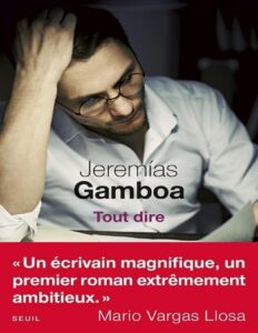 Tout dire by Jeremías Gamboa, book cover