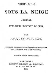 Trois Mois Sous La Neige Journal Dun Jeune Habitant Du Jur