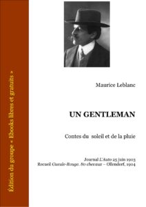 Un Gentleman by Maurice Leblanc, book cover