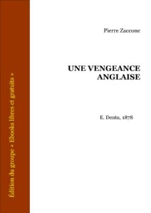Une Vengeance Anglaise, couverture du livre